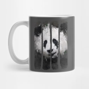 Grey Panda Bear - Brush Strokes Mug